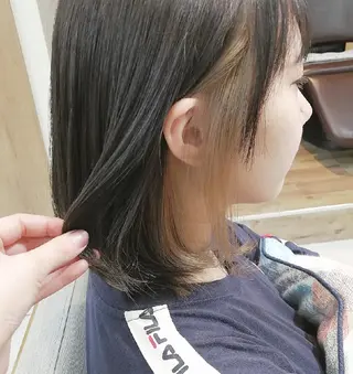 ミディアム カラー hase _のヘアスタイル
