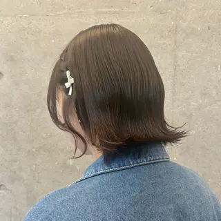 ショート ヘアアレンジ 透明感カラー/赤み消 しカラー/もものヘアスタイル