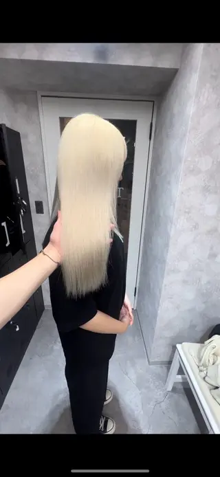 ロング カラー ヘアアレンジ 💕ブリーチ/ヘアメ 🎀YUUKAのヘアスタイル