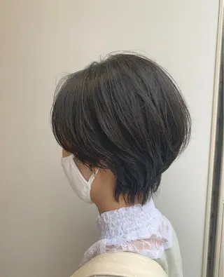 ショート hub hair レイヤー/透明感のヘアスタイル