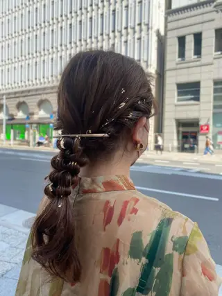 ロング ヘアアレンジ Topstylist YUKIのヘアスタイル