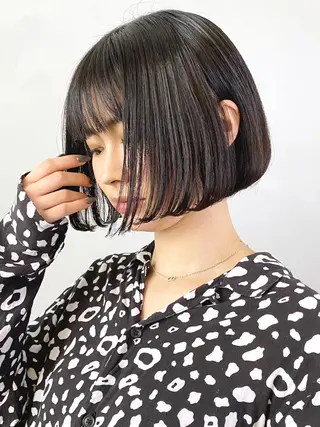 ミディアム カラー パーマ ヘアアレンジ ITbyALBUM 浦和店のヘアスタイル