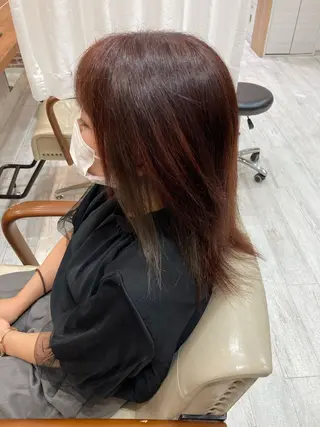 ミディアム 上野湧太 髪質改善/艶カラーのヘアスタイル