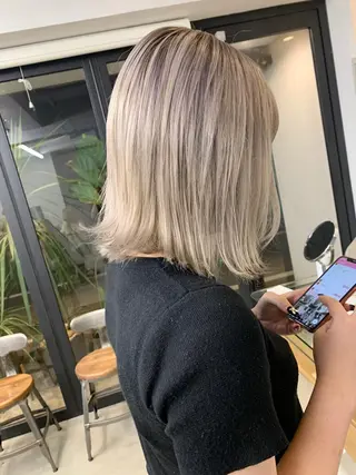 ミディアム カラー 垢抜けヘア♡柔らかい カラー/mihoのヘアスタイル