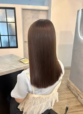 ロング カラー パーマ VISAGE ba.sk 金子詩帆のヘアスタイル
