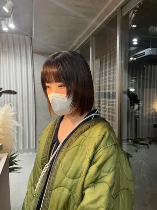 ミディアム カラー 表参道🌿赤み消し カラー/チナツのヘアスタイル