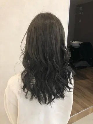 セミロング カラー ヘアアレンジ 天野 涼のヘアスタイル