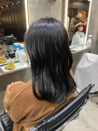 ミディアム カラー 透明感カラー🌿 グレージュ🐺陽介のヘアスタイル