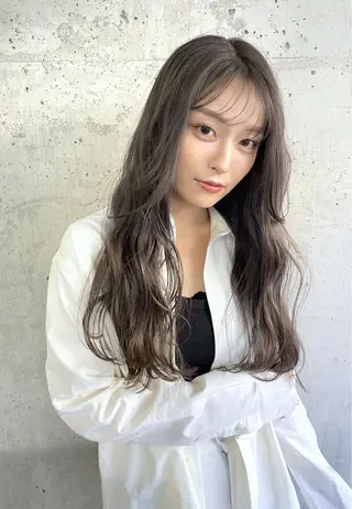 ロング カラー 中島 暢介のヘアスタイル