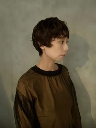 ショート パーマ maki @pullnocのヘアスタイル