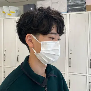 メンズ 韓国メンズ特化 パーマSatskiのヘアスタイル