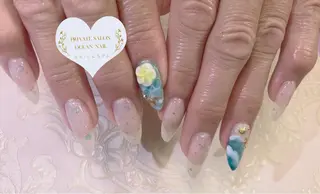 セミロング ネイル プライベートサロン oceannailのネイルデザイン