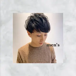 パーマ メンズ apish パーマ/夏琳🌻のヘアスタイル