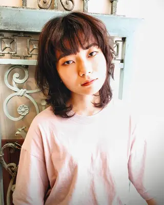 ミディアム カラー パーマ ヘアアレンジ 表参道Lise おおいしおりのヘアスタイル