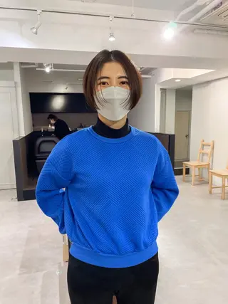 ショート カラー メンズカット メンズパーマのヘアスタイル