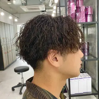 ショート カラー パーマ メンズ メンズパーマ/カラー /店長コハシ◎のヘアスタイル