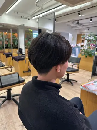 ショート 切りっぱなし/髪質 改善矯正/さやか🫧のヘアスタイル