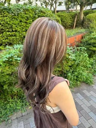 セミロング カラー 透明感カラー✨艶髪 制作🌱山根あゆみのヘアスタイル