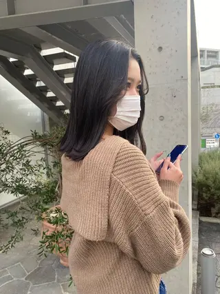 ミディアム カラー ヘアアレンジ レイヤー🌟艶カラー 🕊まやのヘアスタイル