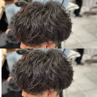 パーマ メンズ 【メンズパーマ✨️ 髪質改善矯正】岩城のヘアスタイル