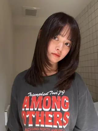 ロング 藤原 直希のヘアスタイル