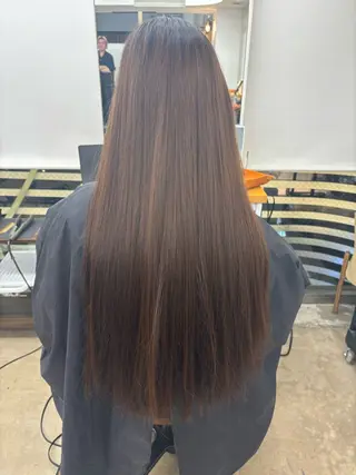 ロング あん/縮毛矯正 /カラー/表参道のヘアスタイル