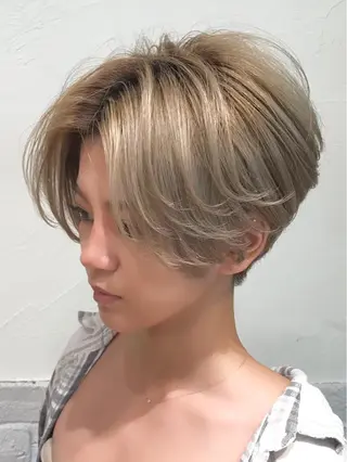 ショート カラー ✨大人ショート特化 /カットモデル/銀座のヘアスタイル