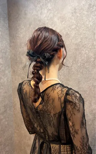 セミロング ヘアアレンジ cocoa船橋🦄 chinamiのヘアスタイル