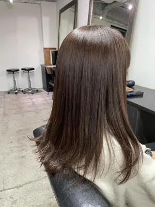 ロング カラー 林 真那のヘアスタイル