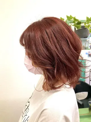 ミディアム カラー パーマ ヘアアレンジ 髪質改善✧︎カラー 💎AIM【アイム】のヘアスタイル