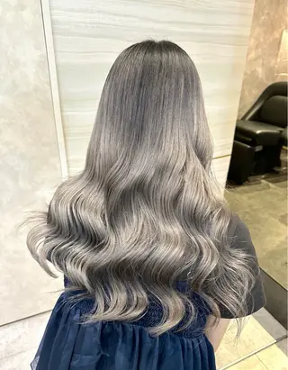 セミロング カラー パーマ ヘアアレンジ メンズ 🌱巴結生🌿大宮 ☁️ミルクティーのヘアスタイル