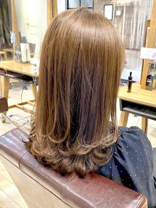 ミディアム カラー 前田 裕介のヘアスタイル