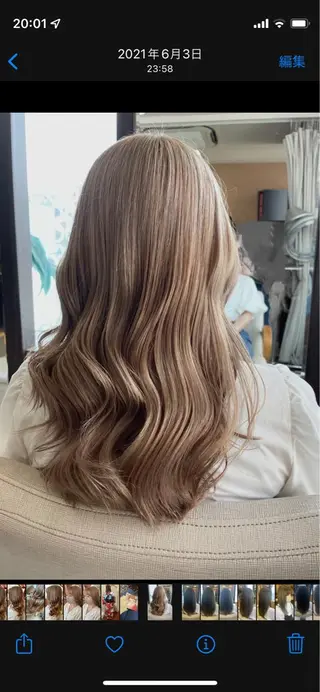 ロング カラー 透明感カラー✨艶髪 制作🌱山根あゆみのヘアスタイル