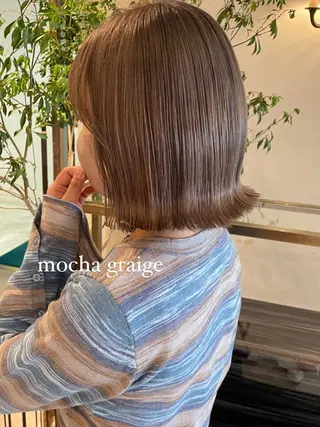 ミディアム カラー 似合わせ×くすみ カラー🤎yuukaのヘアスタイル