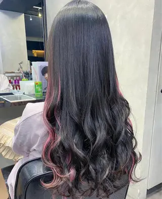 ミディアム カラー ヘアアレンジ エクステ/髪質改善 🖤RYUSEI🖤のヘアスタイル