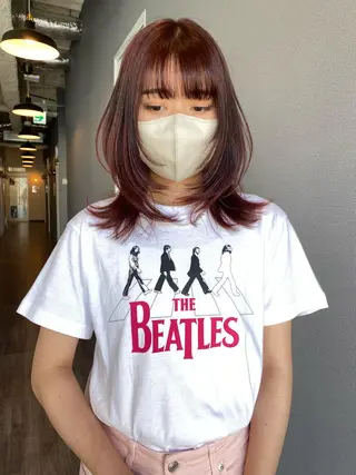 ミディアム カラー 似合わせカラーパーマ 🌿kitin米川のヘアスタイル