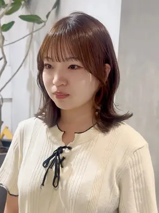 セミロング 顔周りcut・ご相談 ＝新宿しずく🇰🇷のヘアスタイル