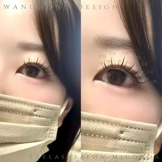 マツエク・マツパ MicoNoa Asamiのマツエク・マツパデザイン