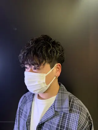 パーマ メンズ 【メンズパーマ特化】 🍏網中勇喜のヘアスタイル