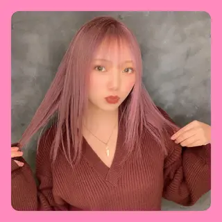 セミロング カラー 白髪ぼかしハイライト 🥇店長JUKIYAのヘアスタイル
