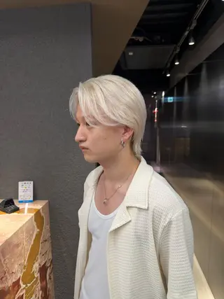 ショート カラー メンズ 鈴木/ニュアンス パーマ/メンズのヘアスタイル