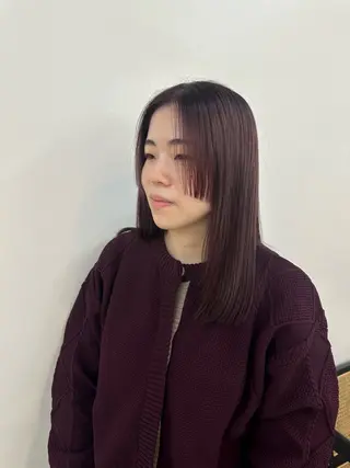 セミロング さとう あやかのヘアスタイル