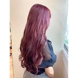 ロング カラー ヘアアレンジ 🦋エクステ/透明感 カラー🦋宮川莉央のヘアスタイル