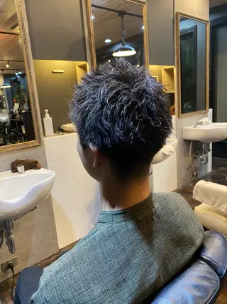 ショート パーマ メンズ 🌟夜から通える🌟 メンズ専門店長RENのヘアスタイル