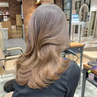 セミロング 大木 唯月のヘアスタイル