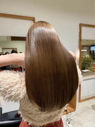 ロング カラー misa🫧ナチュラ ル縮毛矯正/髪質改善のヘアスタイル
