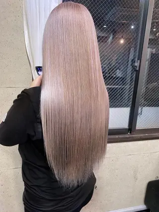 ロング カラー ⭕️ダメージレス特化 髪質改善🥇丸山憲人のヘアスタイル