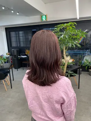 ミディアム カラー 川上拓真 ✂︎学芸大学のヘアスタイル