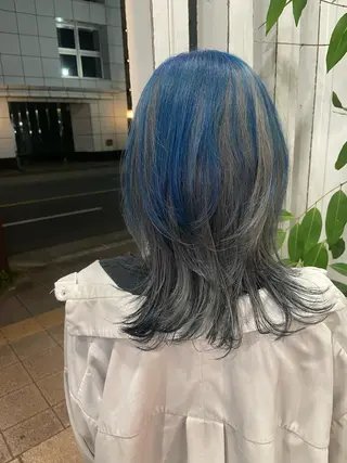 セミロング カラー 🫧ハイトーン/ ブリーチ🫧白石航汰のヘアスタイル