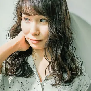 パーマ 天王寺韓国ヘア 小山歓実のヘアスタイル